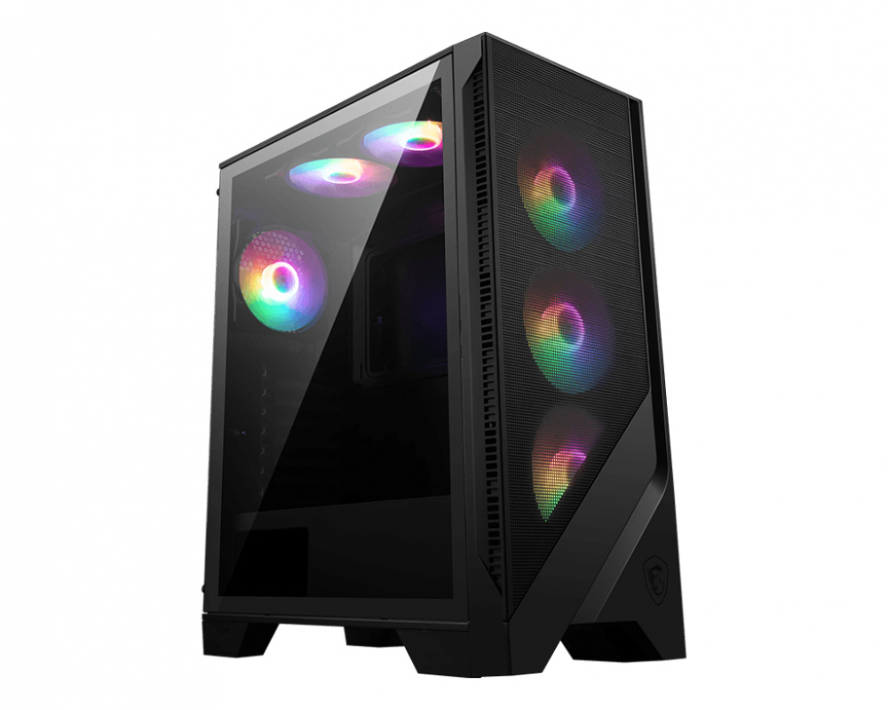 Gabinete MSI MAG FORGE 120A AIRFLOW, Midi-Tower, ATX/Micro-ATX/Mini-ITX, USB 3.0, sin Fuente, 6 Ventiladores Instalados, Negro