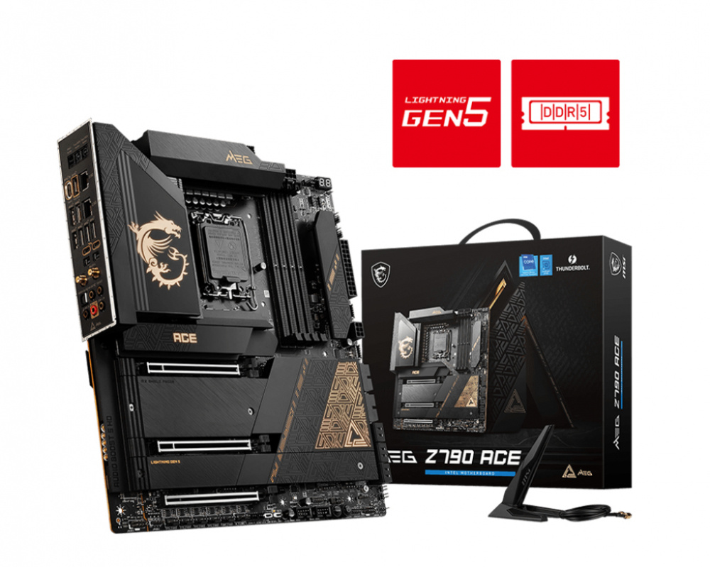Tarjeta Madre MSI E-ATX MEG Z790 ACE, S-1700, Intel Z790, 192GB DDR5 para Intel