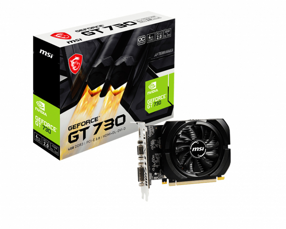Tarjeta de Video MSI NVIDIA GeForce GT 730, 4GB 64-bit GDDR3, PCI Express 2.0