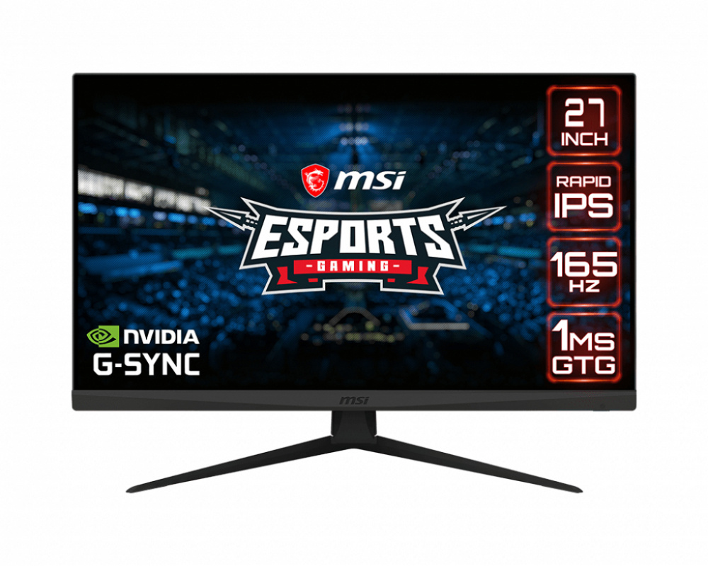 Monitor Gamer MSI Optix G273QF LCD 27", Quad HD, G-Sync, 165Hz, HDMI, Negro