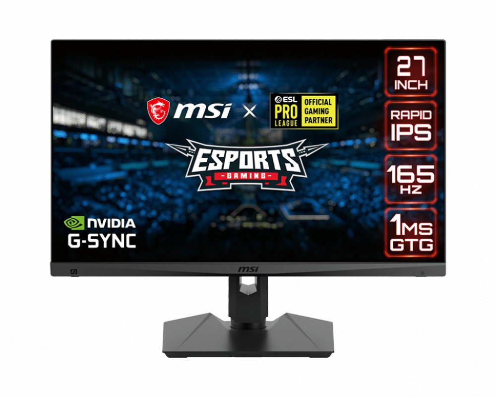 Monitor Gamer MSI Optix MAG274QRF LED 27", Quad HD, G-Sync, 165Hz, HDMI, Negro