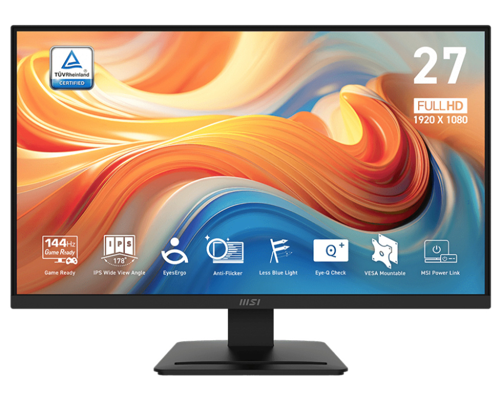 Monitor MSI PRO MP273L E14 LCD 27", 1920x1080 Full HD, FreeSync, 144Hz, HDMI, Negro