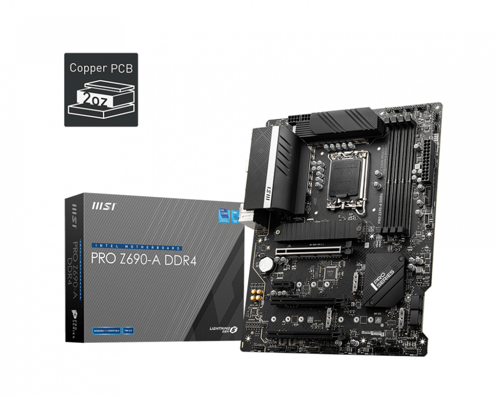 Tarjeta Madre MSI ATX PRO Z690-A DDR4, S-1700, Intel Z690, HDMI, 128GB DDR4 para Intel ― Requiere Actualización de BIOS para Procesadores Intel 13va. Generación