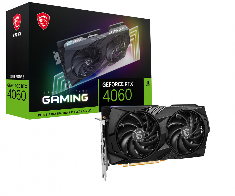 Tarjeta de Video MSI NVIDIA GeForce RTX 4060 GAMING 8G, 8GB 128-bit GDDR6, PCI Express 4.0
