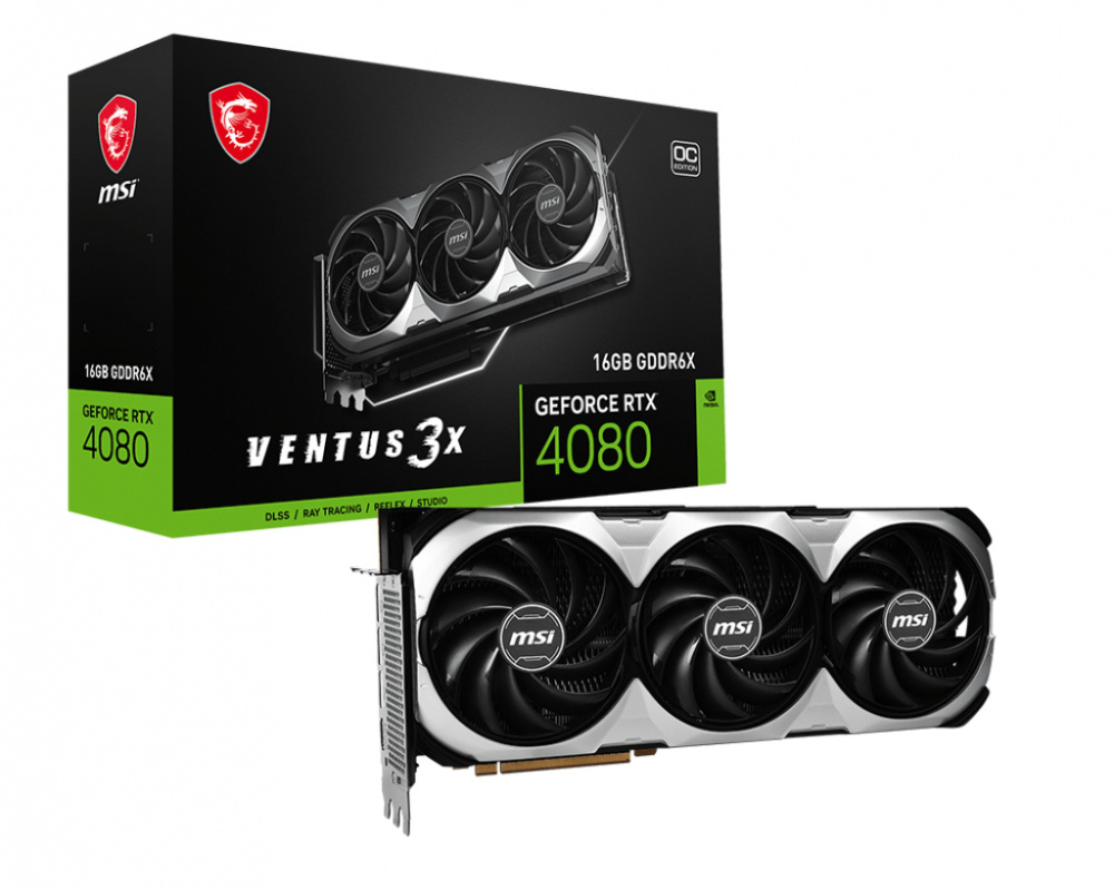 Tarjeta de Video MSI NVIDIA GeForce RTX 4080 16GB Ventus 3X OC, 16GB 256-bit GDDR6X, PCI Express 4.0