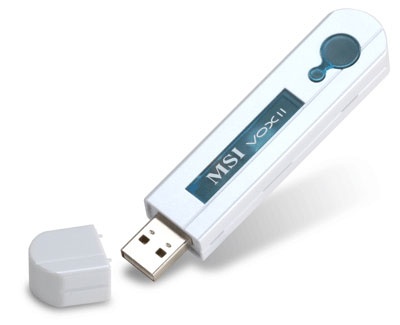 MSI Sintonizador de TV USB VOX II, Analógica, Blanco