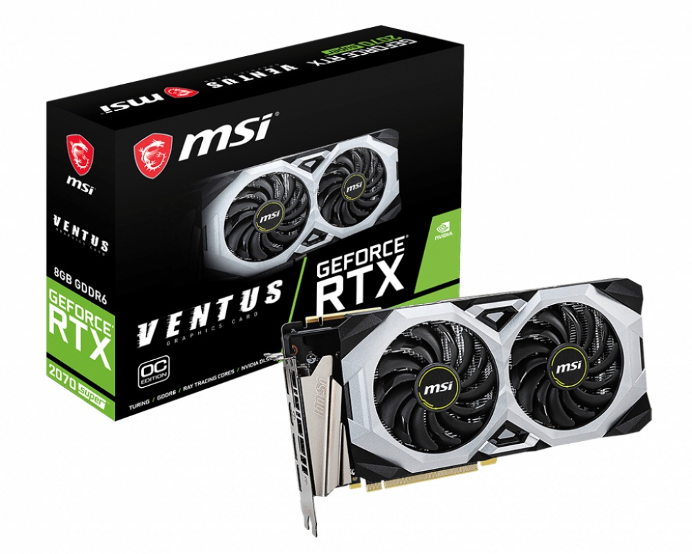 Tarjeta de Video MSI NVIDIA GeForce RTX 2070 SUPER VENTUS OC, 8GB 256-bit GDDR6, PCI Express x16 3.0