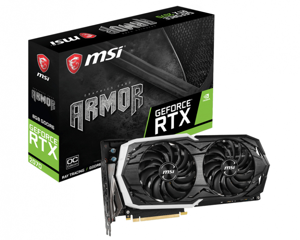 Tarjeta de Video MSI NVIDIA GeForce RTX 2070 ARMOR OC, 8 GB 256 bit GDDR6, PCI Express x16 3.0