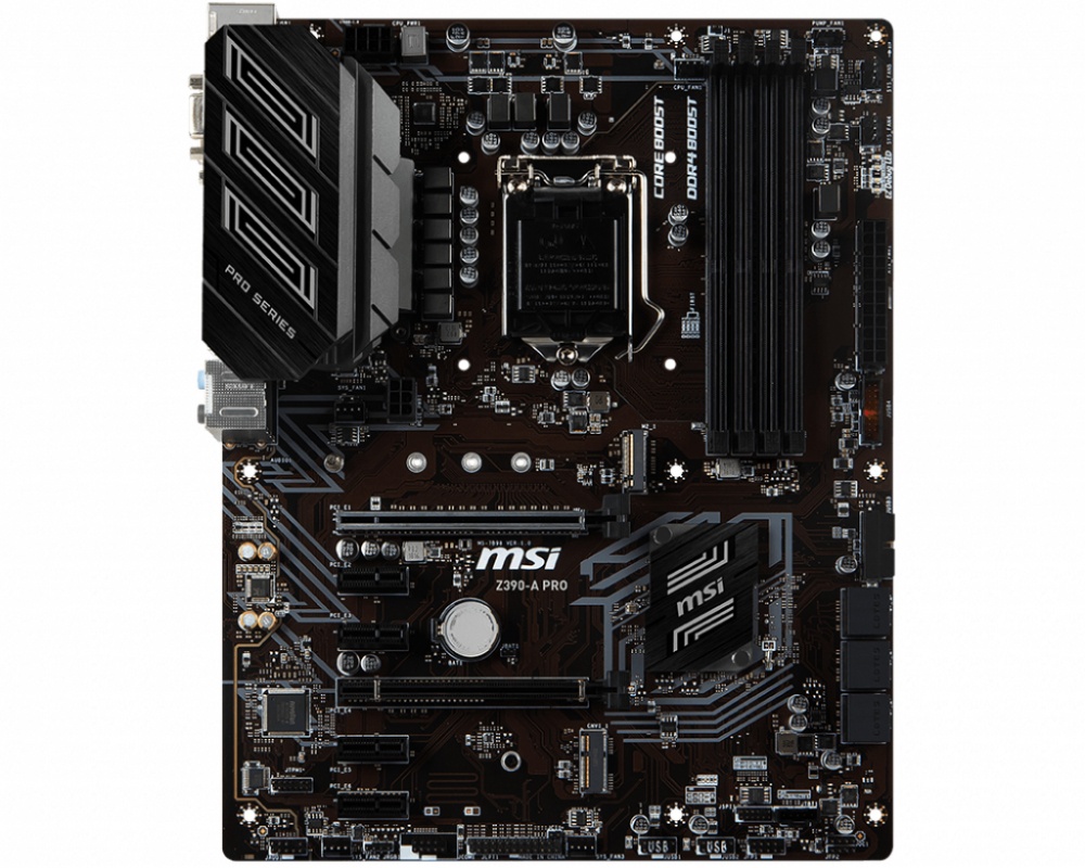 Tarjeta Madre MSI ATX Z390-A PRO, S-1151, Intel Z390, 64GB DDR4 para Intel ― Compatibles solo con 8va y/o  9va Generación (Revisar modelos aplicables)