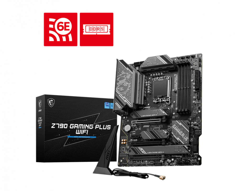 Tarjeta Madre MSI Z790 GAMING PLUS WIFI, ATX, LGA 1700, Intel Z790, 192GB DDR5, HDMI/DP para Intel