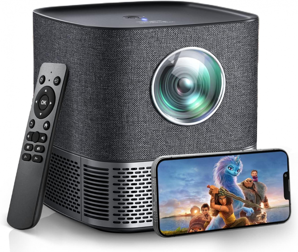 Proyector Portátil Mudix ‎MX-2 Pro LCD, 1920x1080 Full HD, 220 lúmenes ANSI, Inalámbrico, con Bocinas, Gris