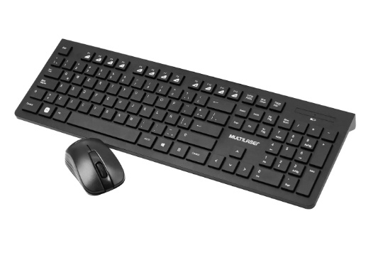 Kit de Teclado y Mouse Multilaser TC502, Inalámbrico, USB, Negro, Español