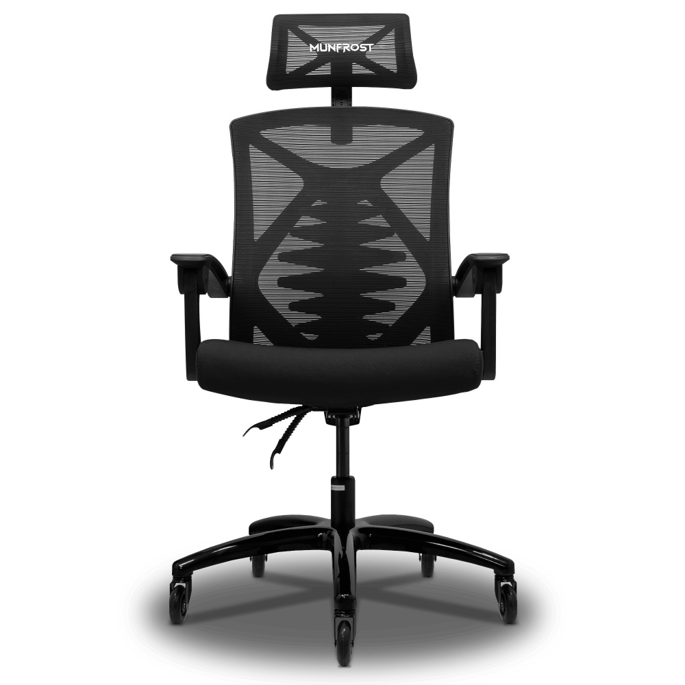 Munfrost Silla Gamer Nova, hasta 180kg, Negro