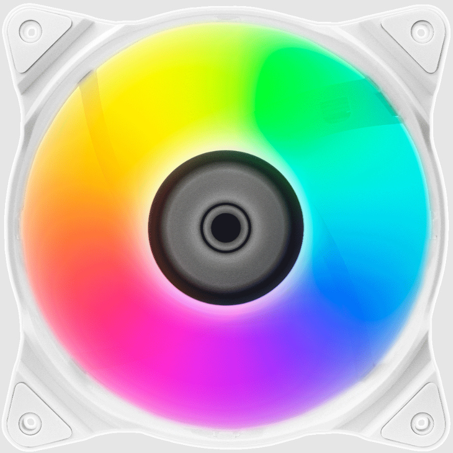 Ventilador Munfrost Solar Wind ARGB, 120mm, 1100RPM, Blanco