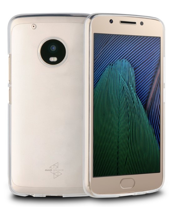 Muvit Funda Crystal Soft para Motorola Moto G5 Plus, Transparente
