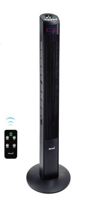 Mytek Ventilador 3358, 3 Velocidades, 46", Negro 