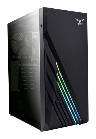 Gabinete Naceb Zion con Ventana RGB, Full ATX, ATX, USB 3.0, sin Fuente, Negro ― incluye Fuente de Poder NA-0607