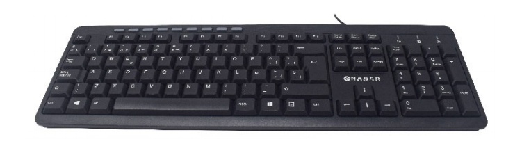 Teclado Naceb NA-0109, Alámbrico, USB, Negro (Español)