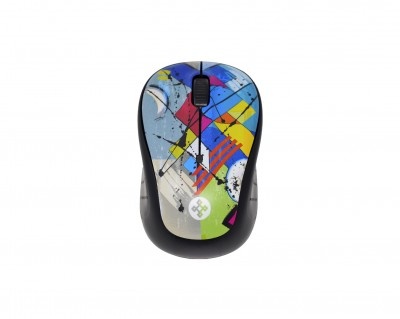 Mouse Naceb Óptico Arty, Inalámbrico, USB, 1000DPI, Multicolor