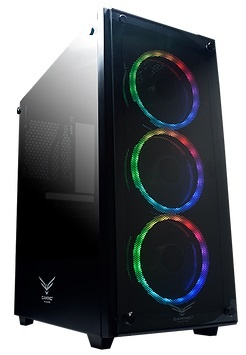 Gabinete Naceb Player con Ventana RGB, Full-Tower, ATX, USB 2.0/3.0, sin Fuente, 3 Ventiladores RGB Instalados, Negro