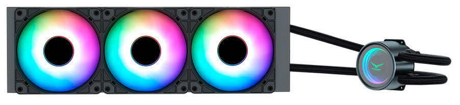 Naceb Glaciar 360 Enfriamiento Líquido para CPU, 3x 120mm, hasta 1800RPM, Negro 