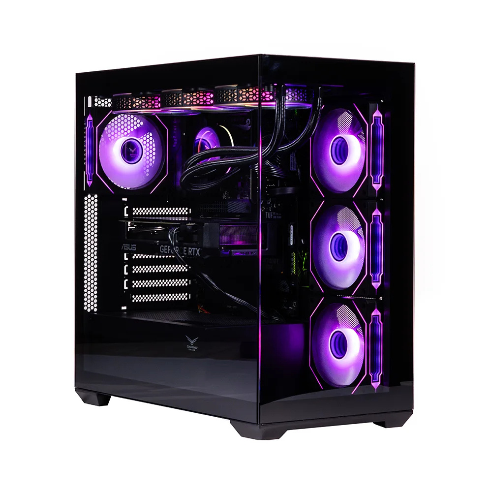 Gabinete Naceb NA-0637N, Midi-Tower, ATX/Micro-ATX/Mini-ITX, USB 3.0, sin Fuente, 4 Ventiladores Instalados, Negro