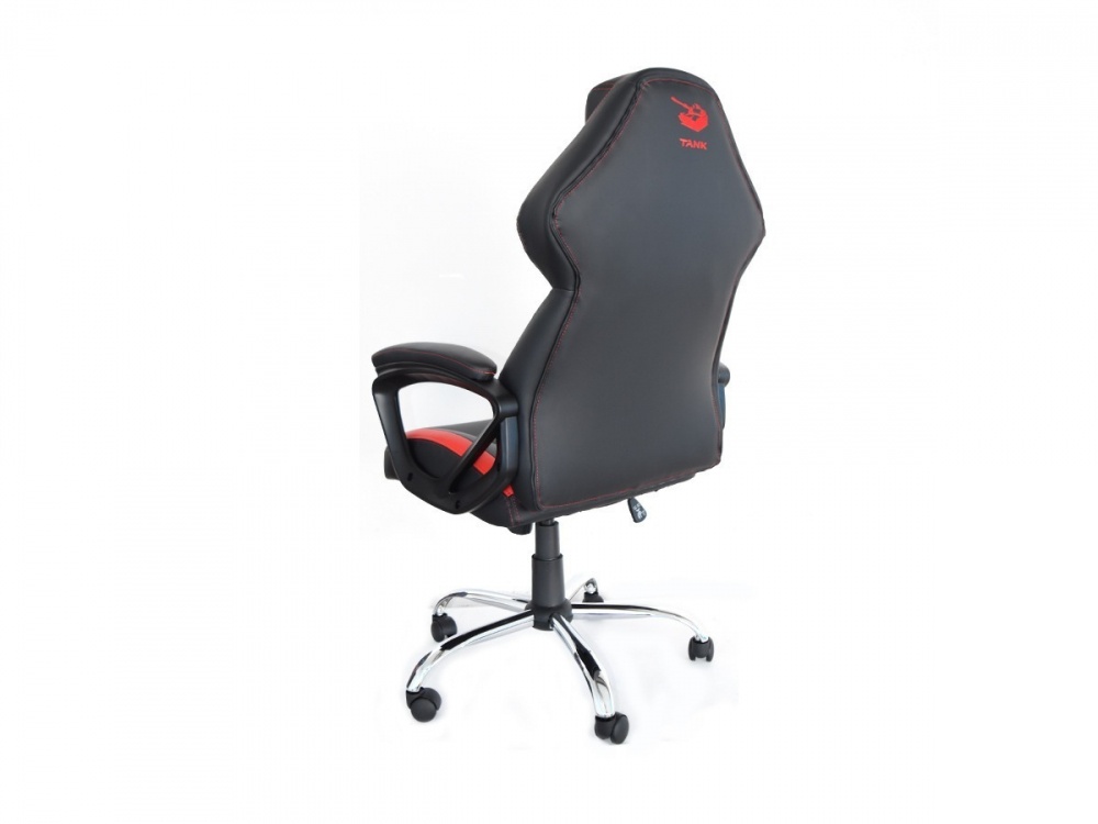 Naceb Silla Gamer Tank, hasta 120kg, Negro/Rojo