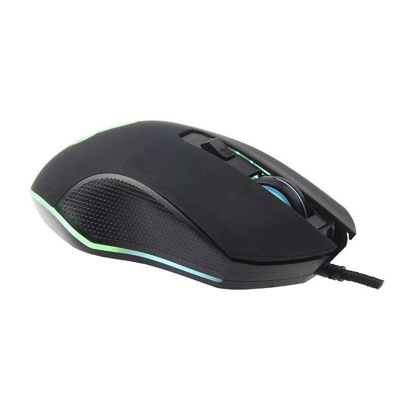 Mouse Gamer Naceb Óptico Spartan, Alámbrico, USB, 2400DPI, Negro