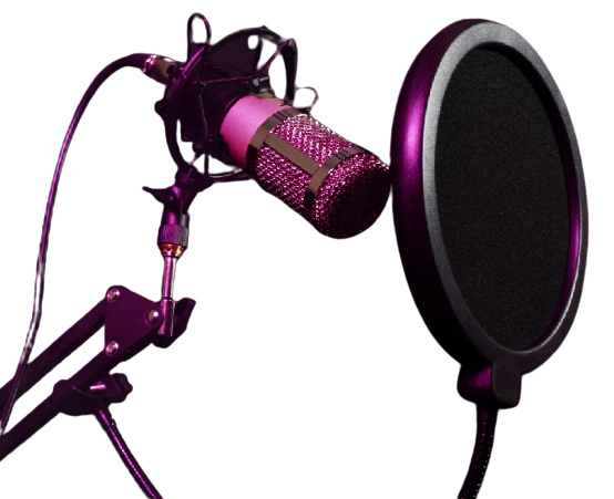 Naceb Micrófono para Streaming NA-0953, Alámbrico, 3.5mm/USB, Negro