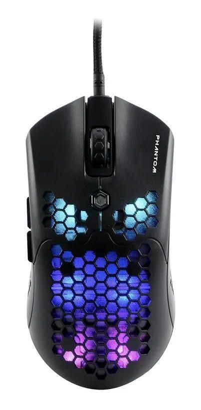 Mouse Gamer Naceb NA-0954, Alámbrico, USB A, 10.000DPI, Negro