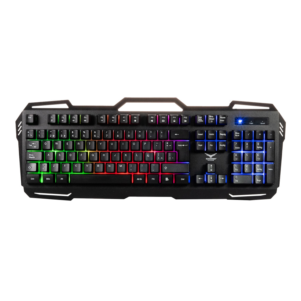 Teclado Gamer Naceb NA-0967 LED RGB, Alámbrico, USB, Negro, Español