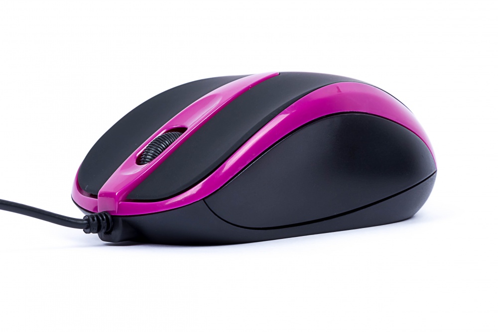 Mouse Naceb Óptico NA-099, Alámbrico, USB, 1000DPI, Negro/Morado