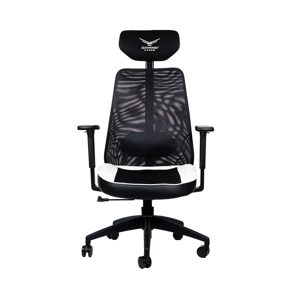 Naceb Silla Gamer X-one, hasta 140kg, Negro/Blanco
