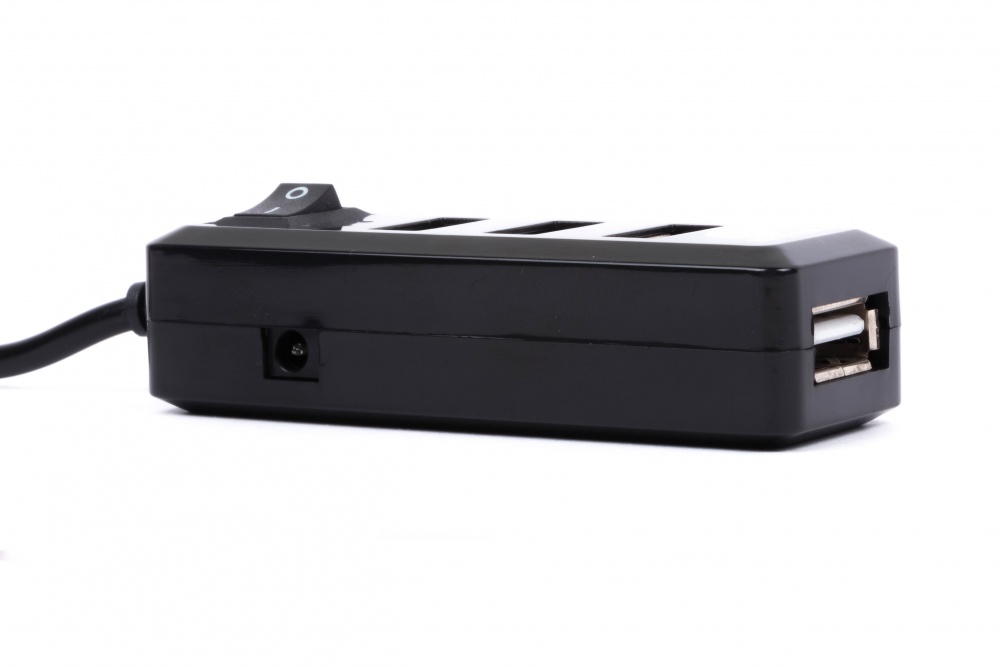 Naceb Hub USB 2.0, 4 Puertos, Negro