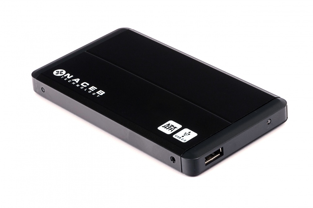 Naceb Gabinete para Disco Duro NA-280, 2.5", SATA, USB 2.0, Negro