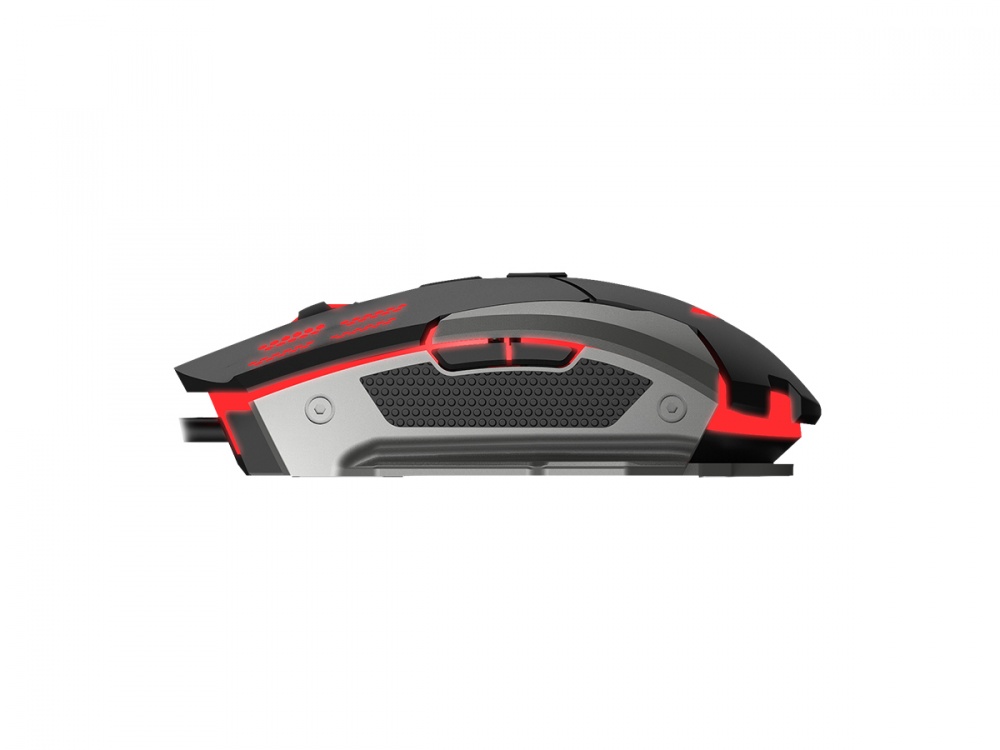 Mouse Gamer Naceb Láser NA-630, Alámbrico, USB, Izquierdo, 2400DPI, Negro/Plata