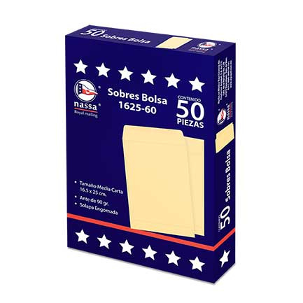 Nassa Sobre IA0291, Tamaño Carta, Crema, 400 Piezas