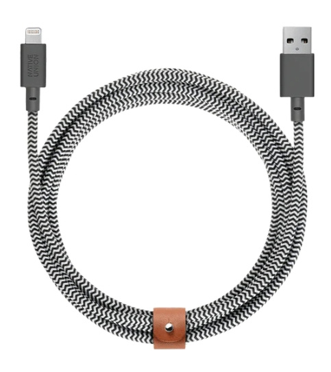 Native Union Cable Lightning Macho - USB A Macho, 3 Metros, Gris/Blanco, para iPod/iPad/iPhone