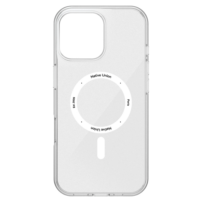 Native Union Funda Re Clear para iPhone 16 Pro Max, Blanco