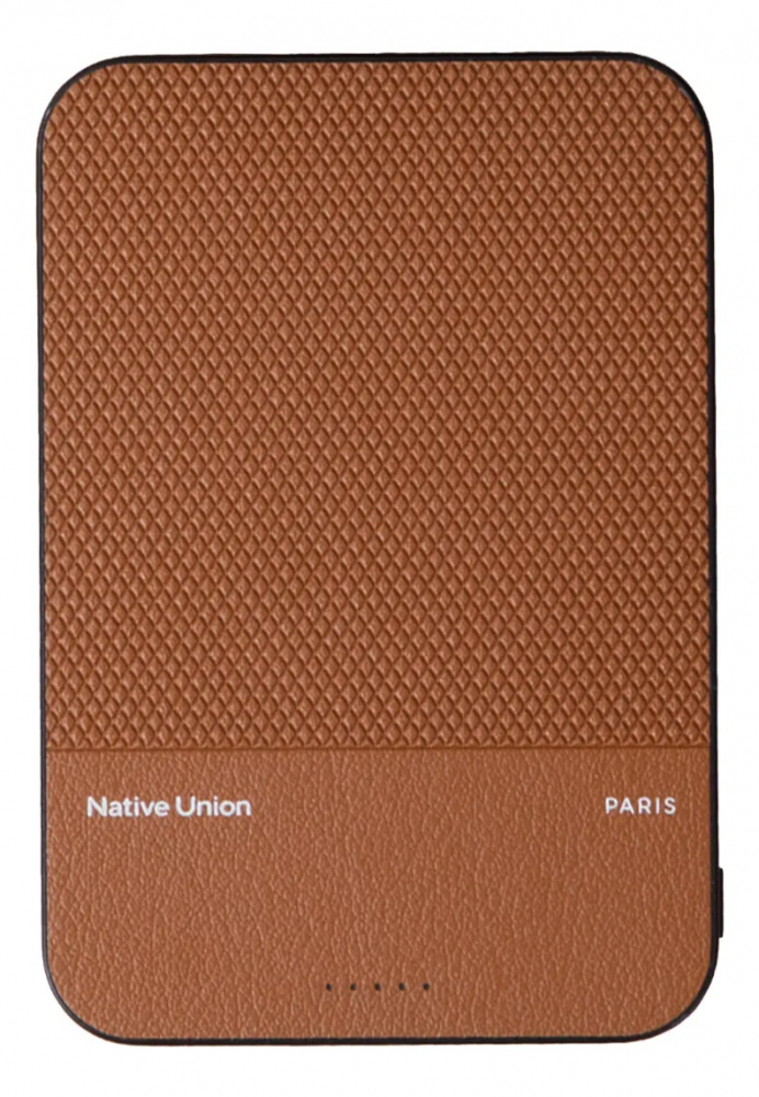 Cargador Portátil Native Union Power Bank Paris, 10.000mAh, Café