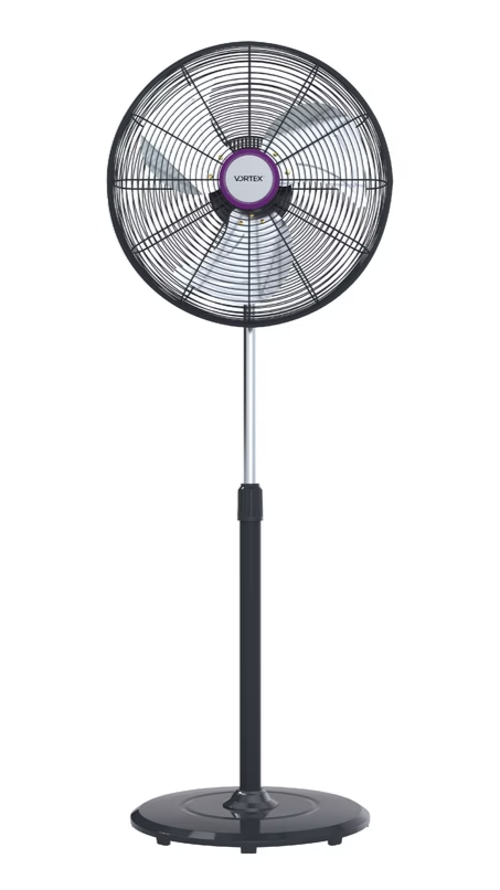 Navia Ventilador V18, 3 Velocidades, 18", Negro/Plata