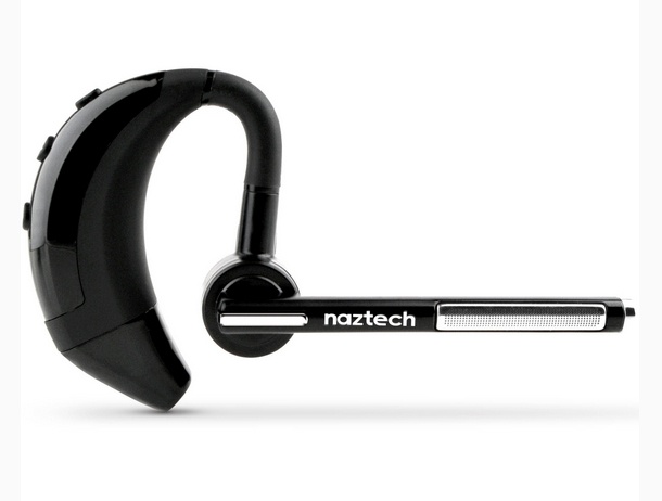 Naztech Manos Libres N750, Bluetooth, Inalámbrico, Negro