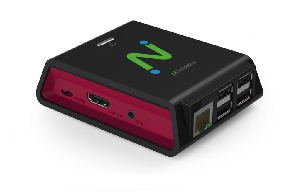 NComputing Thin Client RX300, 1GB, 1x RJ-45, 4x USB 2.0