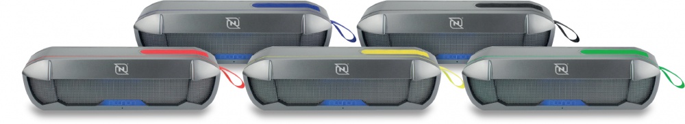 Necnon Bocina Portátil NB-05W, Bluetooth, Inalámbrico, 2.0 Canales, 30W, USB, Rojo - Resistente al Agua