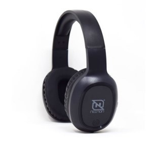 Necnon Audífonos con Micrófono NBAB042400, Bluetooth, Inalámbrico, 3.5mm, Negro