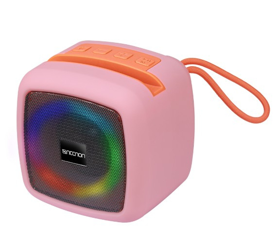 Necnon Bocina Portátil NB-09, Bluetooth, Alámbrico/Inalámbrico, USB-A, 10W, Rosa