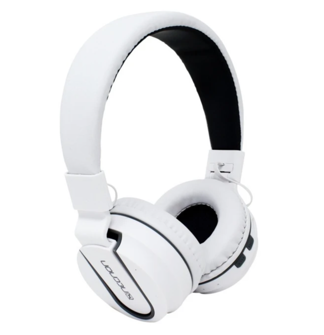 Necnon Audífonos con Micrófono NBH-05, Bluetooth, Inalámbrico, Blanco