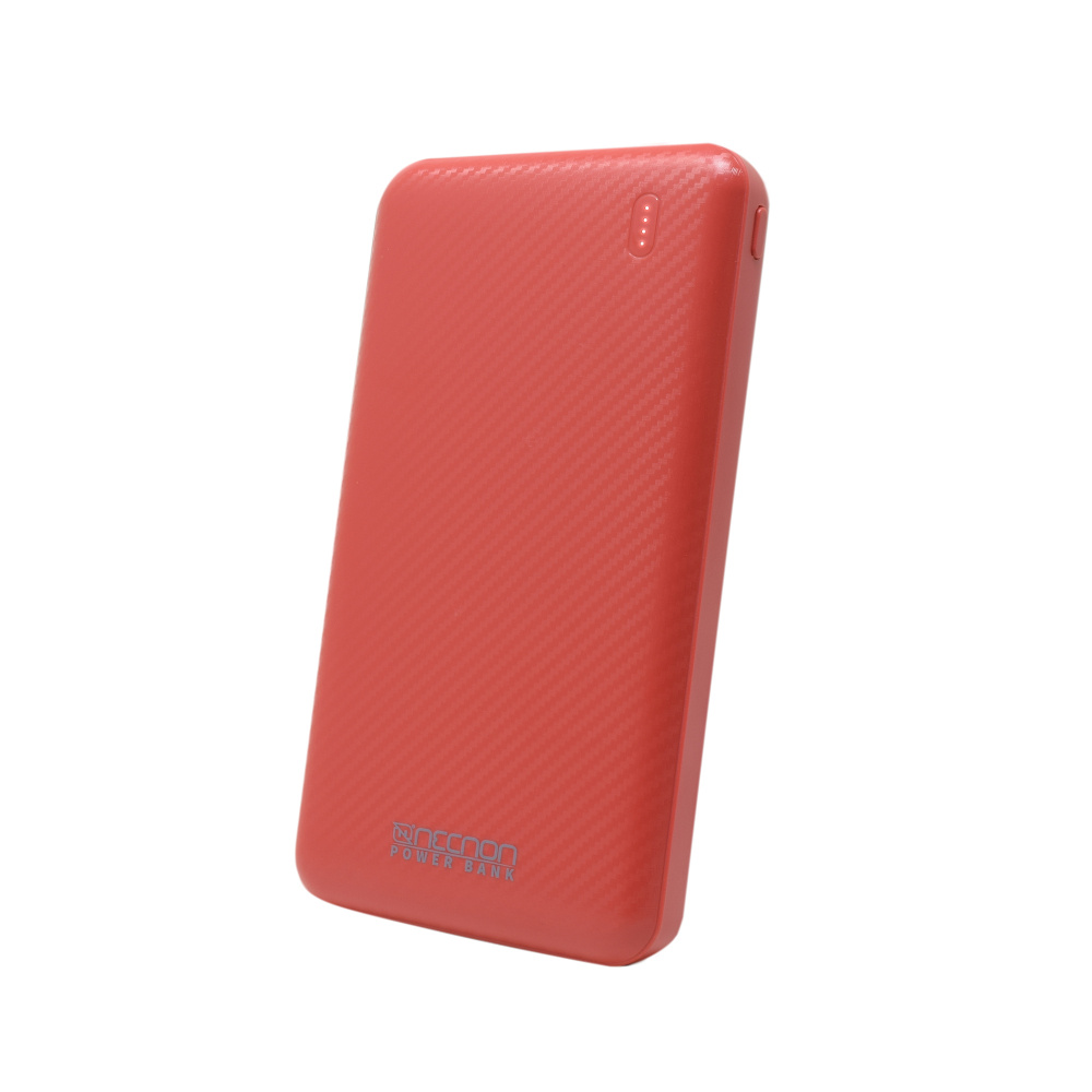 Cargador Portátil Necnon Power Bank NPW-10FC, 10.000mAh, Rojo