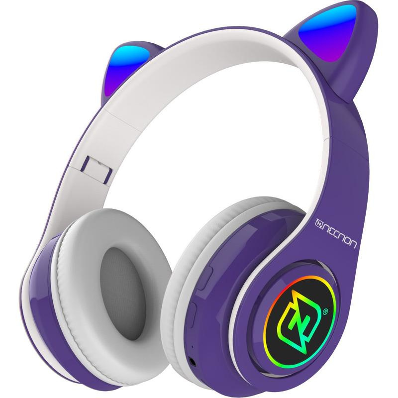 Necnon Audífonos con Micrófono NCAB0705RG, Bluetooth, Alámbrico/Inalámbrico, 3.5mm, Morado
