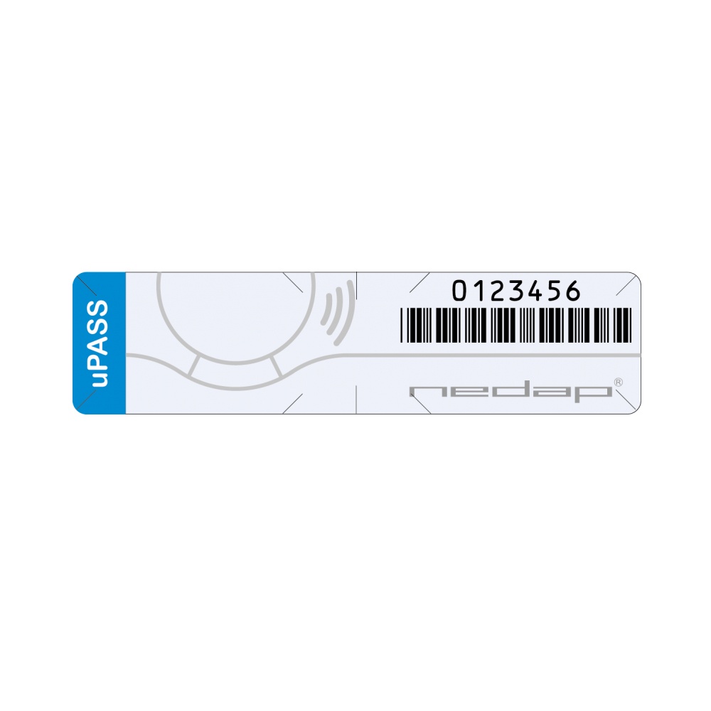 Nedap Tag RFID 9947426, 10.1 x 2.5cm, Blanco/Azul